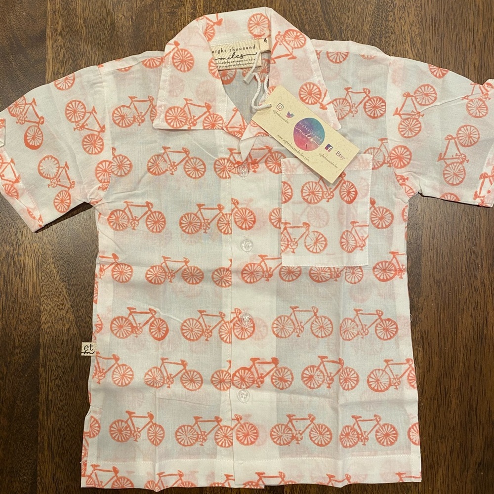 Boys bicycle shirt